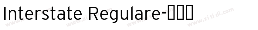 Interstate Regulare字体转换